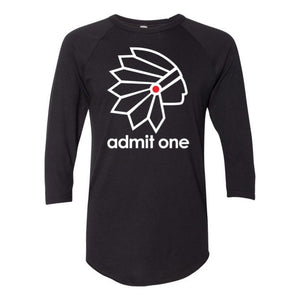 "ONE" CHIEF RAGLAN - Black